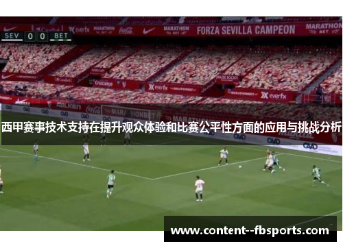 西甲赛事技术支持在提升观众体验和比赛公平性方面的应用与挑战分析